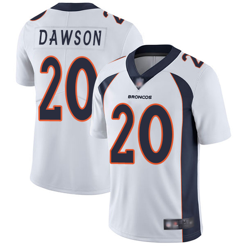 Men Denver Broncos #20 Duke Dawson White Vapor Untouchable Limited Player Football NFL Jersey